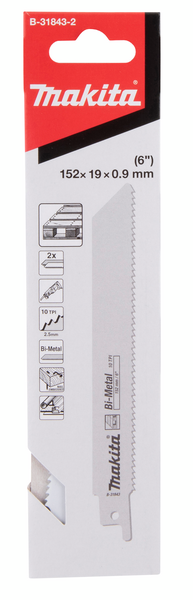Puukkosahanterä Makita BIM 152x0,9mm metalli 2kpl