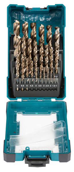 Metalliporanteräsarja Makita 25-osainen M-Force 1-13mm