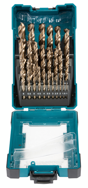 Metalliporanteräsarja Makita 25-osainen HSS-Co 1-13mm