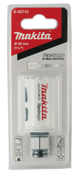 Reikäsahanterä Makita Ezychange BIM 8% koboltti 29mm