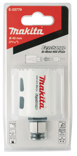 Reikäsahanterä Makita Ezychange BIM 8% koboltti 40mm