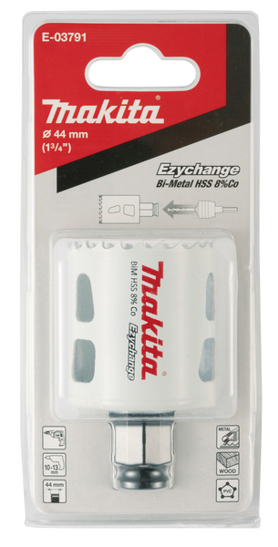 Reikäsahanterä Makita Ezychange BIM 8% koboltti 44mm