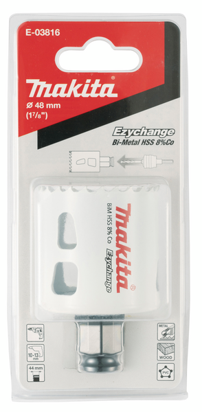 Reikäsahanterä Makita Ezychange BIM 8% koboltti 48mm