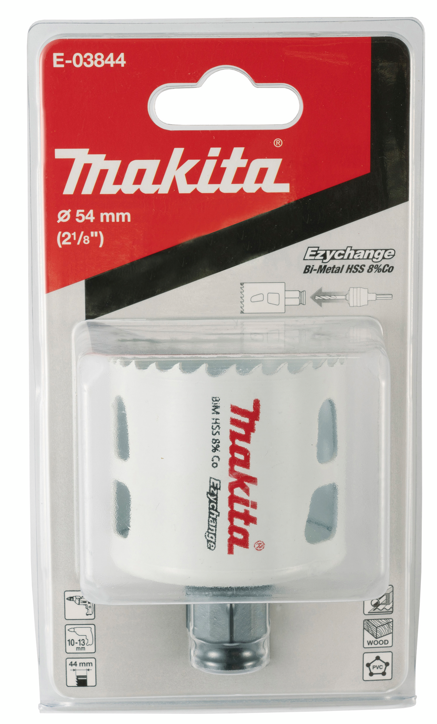 Reikäsahanterä Makita Ezychange BIM 8% koboltti 54mm