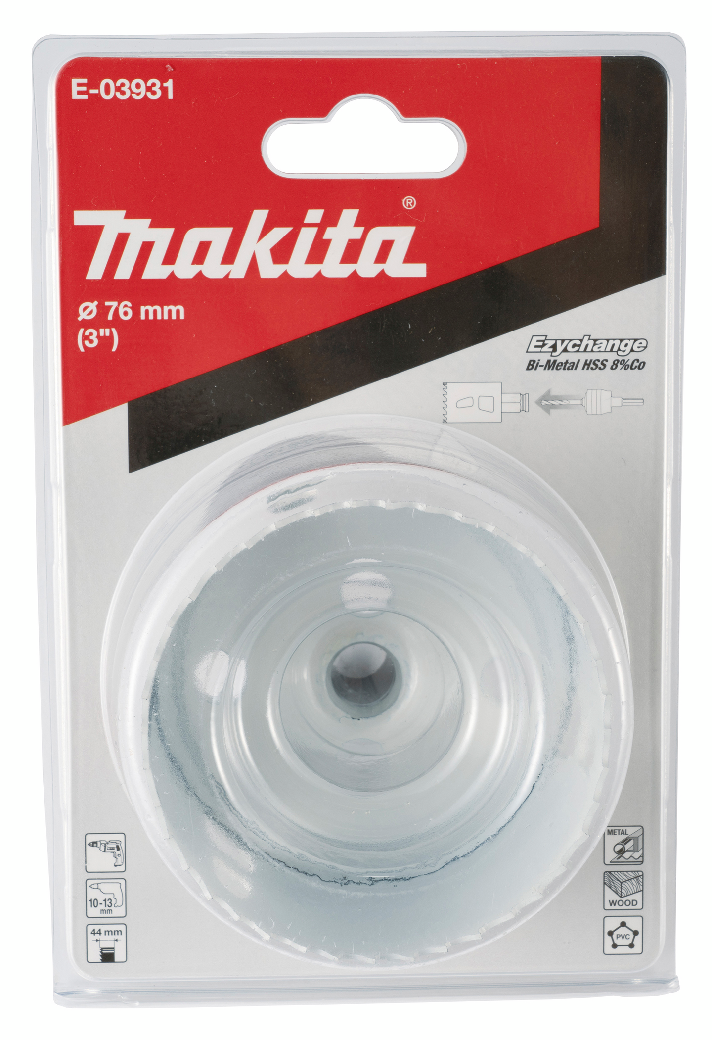 Reikäsahanterä Makita Ezychange BIM 8% koboltti 76mm