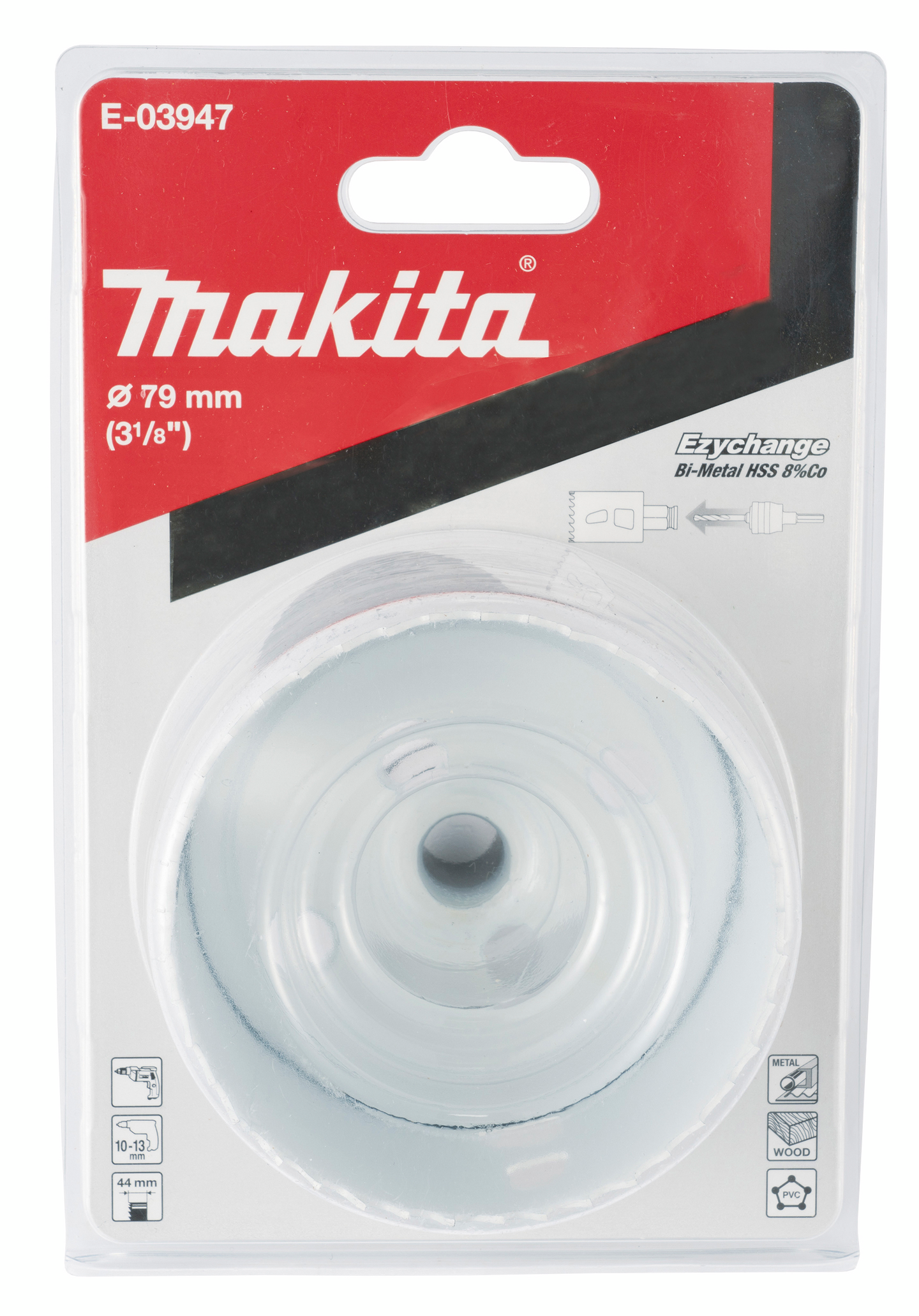 Reikäsahanterä Makita Ezychange BIM 8% koboltti 79mm