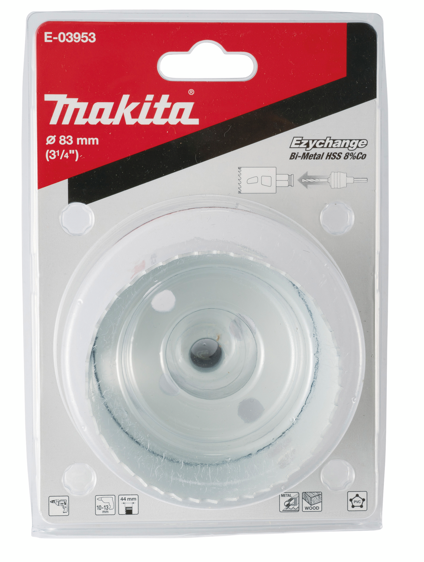Reikäsahanterä Makita Ezychange BIM 8% koboltti 83mm