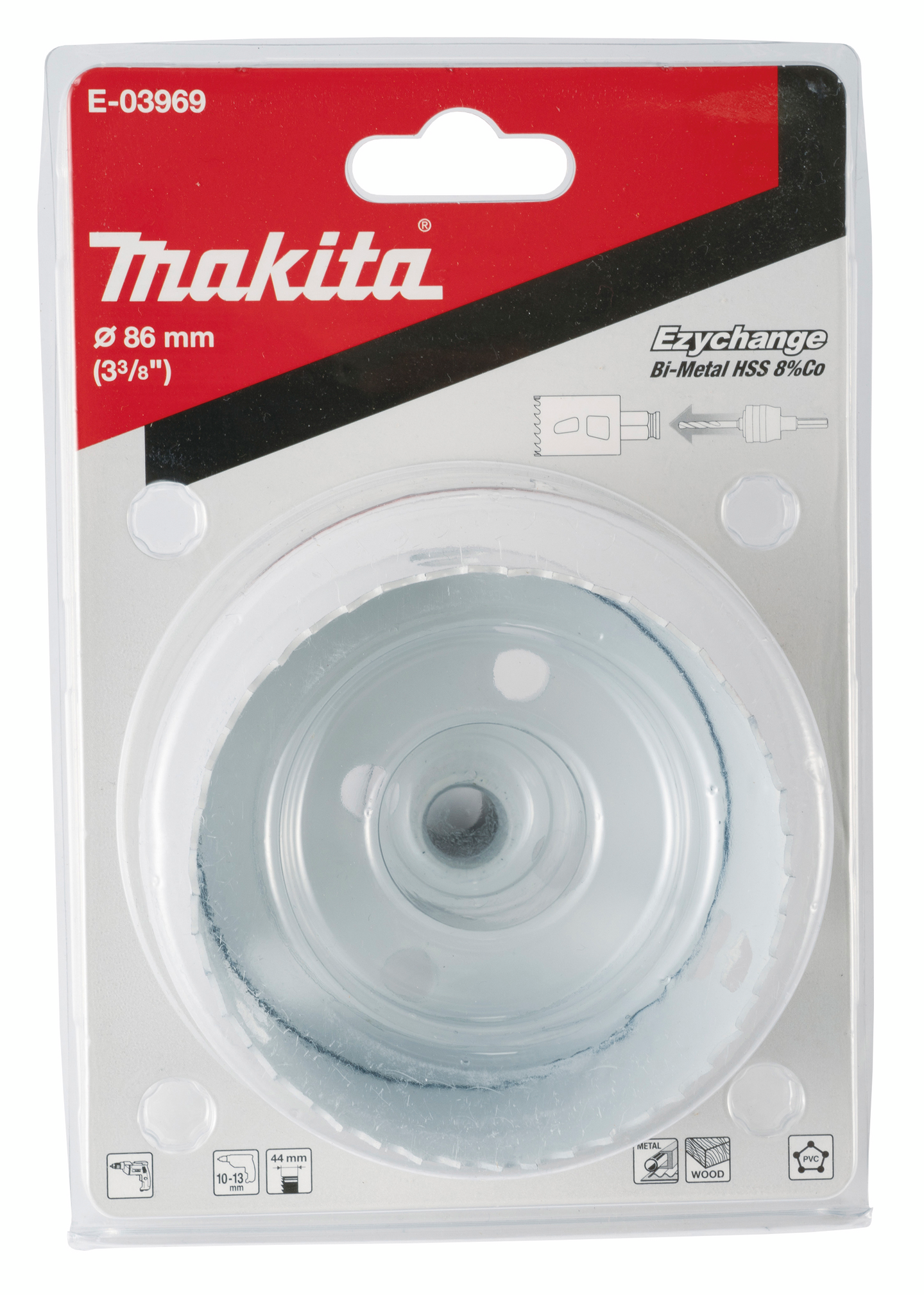 Reikäsahanterä Makita Ezychange BIM 8% koboltti 86mm
