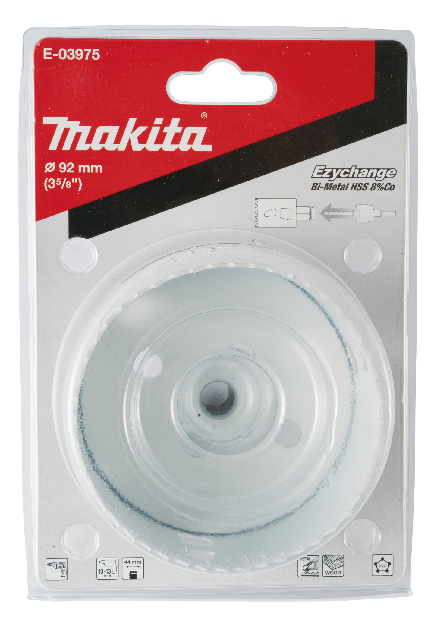 Reikäsahanterä Makita Ezychange BIM 8% koboltti 92mm