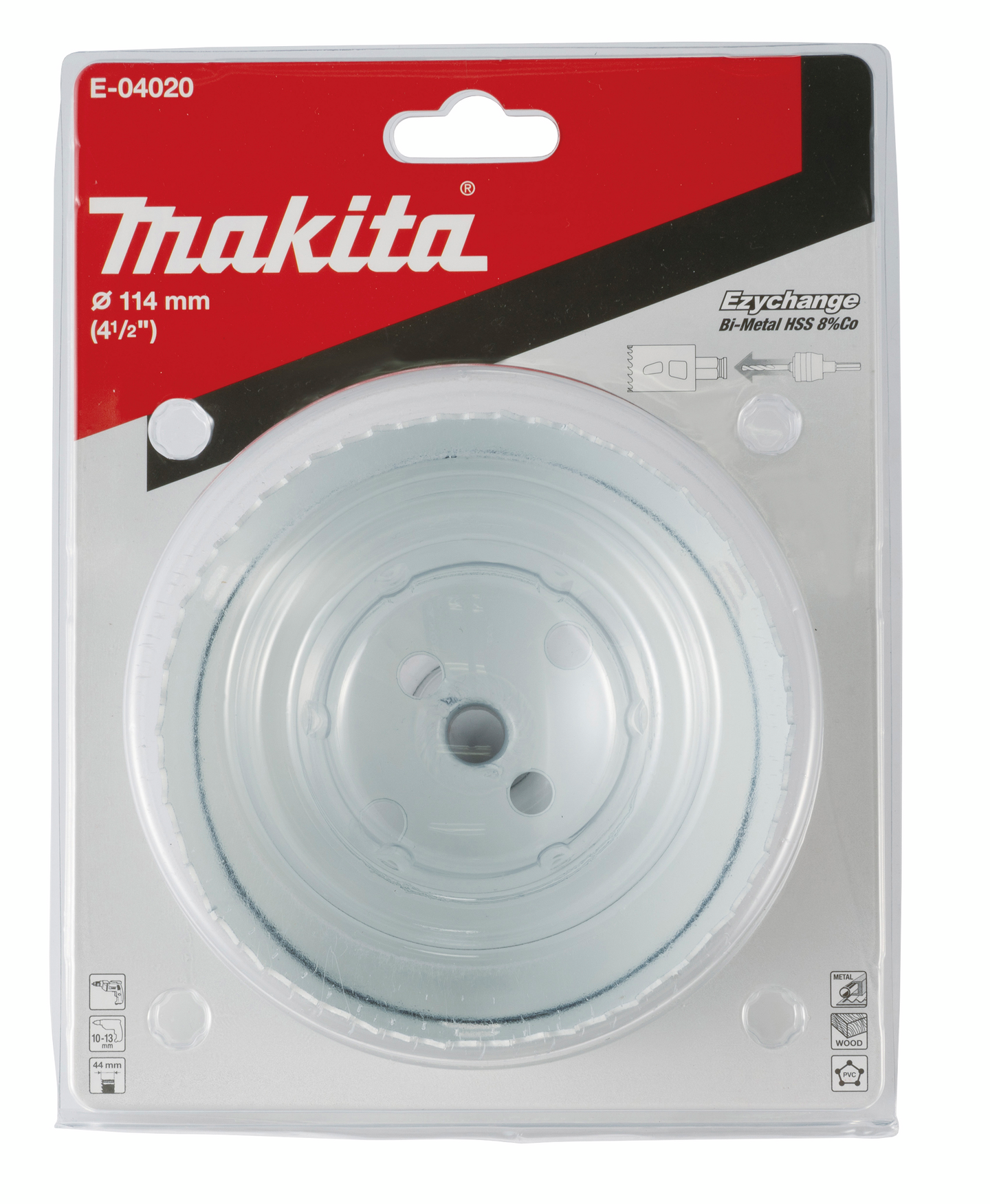 Reikäsahanterä Makita Ezychange BIM 8% koboltti 114mm