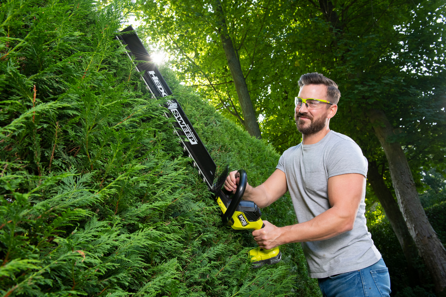 Akkupensasleikkuri Ryobi RY18HTX60A-0 18V ONE+ HP runko