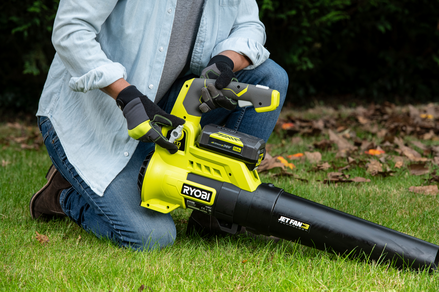 Akkupuhallin Ryobi RY36BLA-0 36V MAX POWER runko