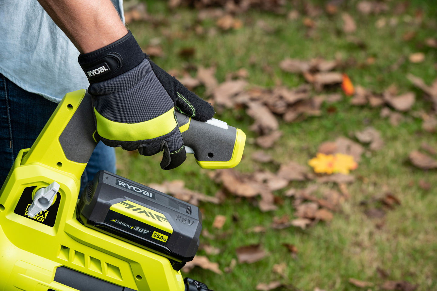 Akkupuhallin Ryobi RY36BLA-0 36V MAX POWER runko