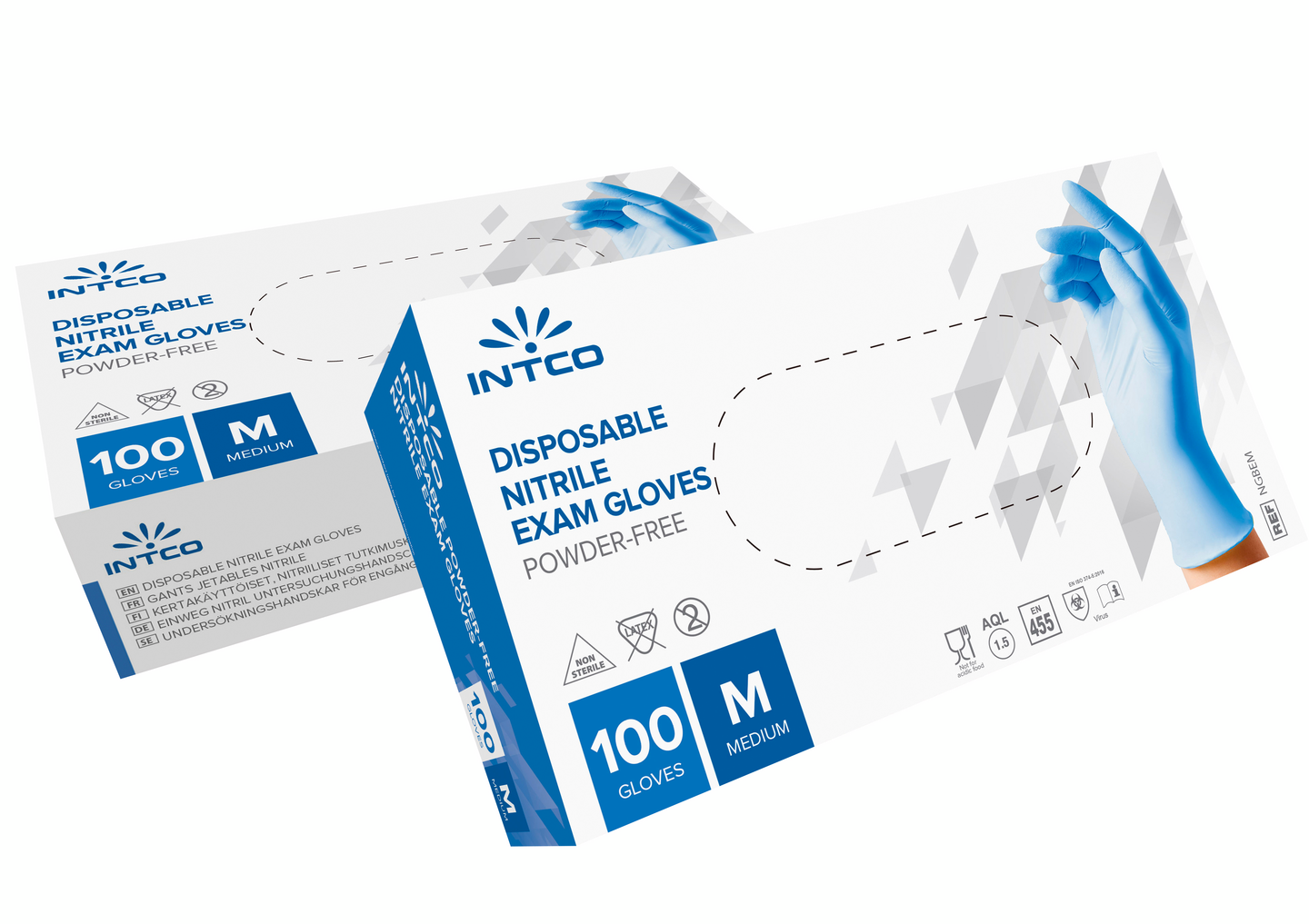 Kertakäyttökäsine INTCO nitriili 100kpl