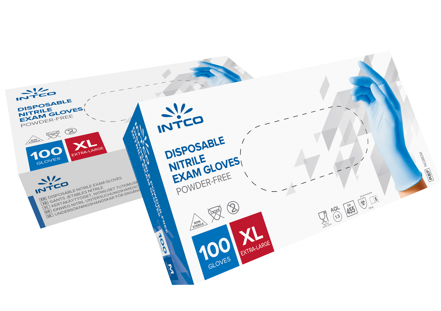 Kertakäyttökäsine INTCO nitriili 100kpl