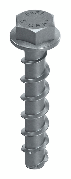 Betoniruuvi Sormat S-CSA+ 8x55/5 SW13 ML pinnoitettu 50kpl