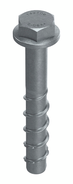 Betoniruuvi Sormat S-CSA+ 14x100/35 SW21 ML pinnoitettu 10kpl