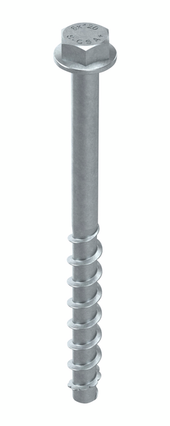 Betoniruuvi Sormat S-CSA+ 8x120/55/70 SW13 sähkösinkitty 25kpl