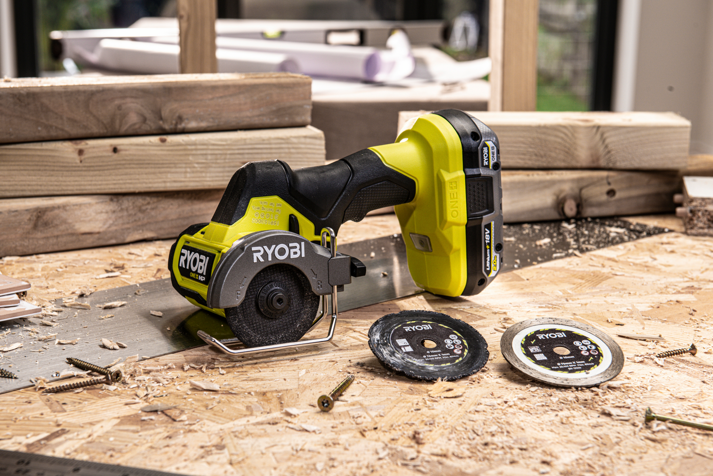 Akkukulmahiomakone Ryobi RCT18C-0 18V ONE+ HP runko