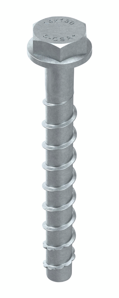 Betoniruuvi Sormat S-CSA+ 14x130/15/65 SW24 sähkösinkitty 10kpl