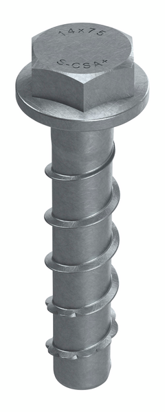 Betoniruuvi Sormat S-CSA+ 14x75/10 SW21 ML pinnoitettu 20kpl