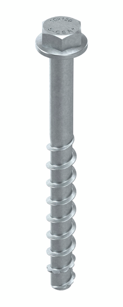 Betoniruuvi Sormat S-CSA+ 10x120/35/65 SW15 sähkösinkitty 25kpl