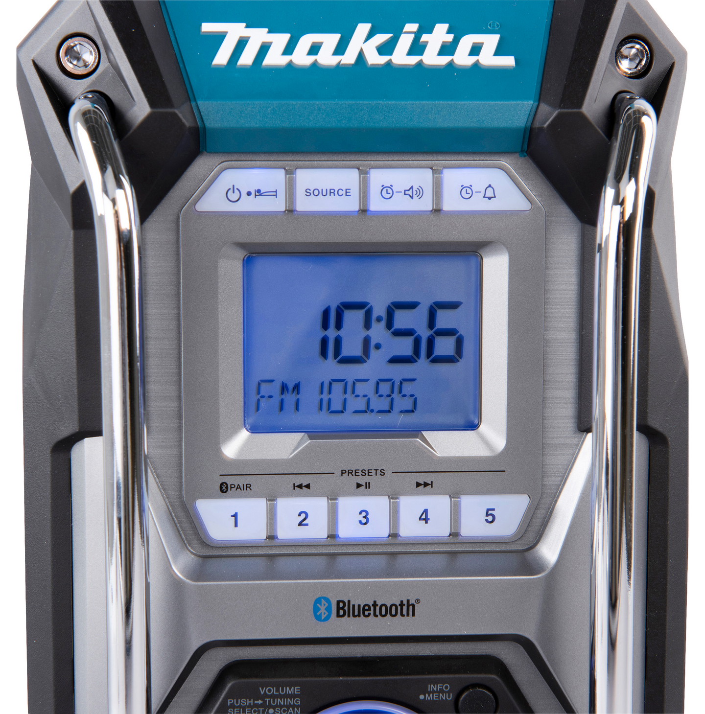 Radio ja Bluetooth-kaiutin Makita MR002GZ CXT/LXT/XGT tai verkkovirta runko