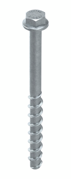 Betoniruuvi Sormat S-CSA+ 10x140/55/85 SW15 sähkösinkitty 25kpl