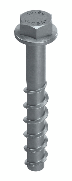 Betoniruuvi Sormat S-CSA+ 10x80/25 SW15 ML pinnoitettu 25kpl