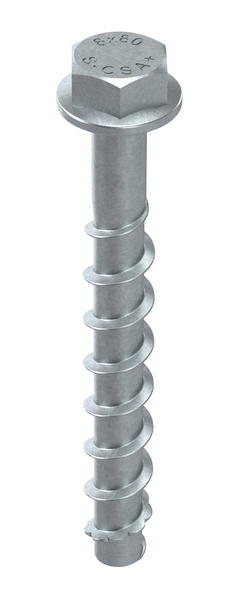 Betoniruuvi Sormat S-CSA+ 8x80/15/30 SW13 sähkösinkitty 50kpl
