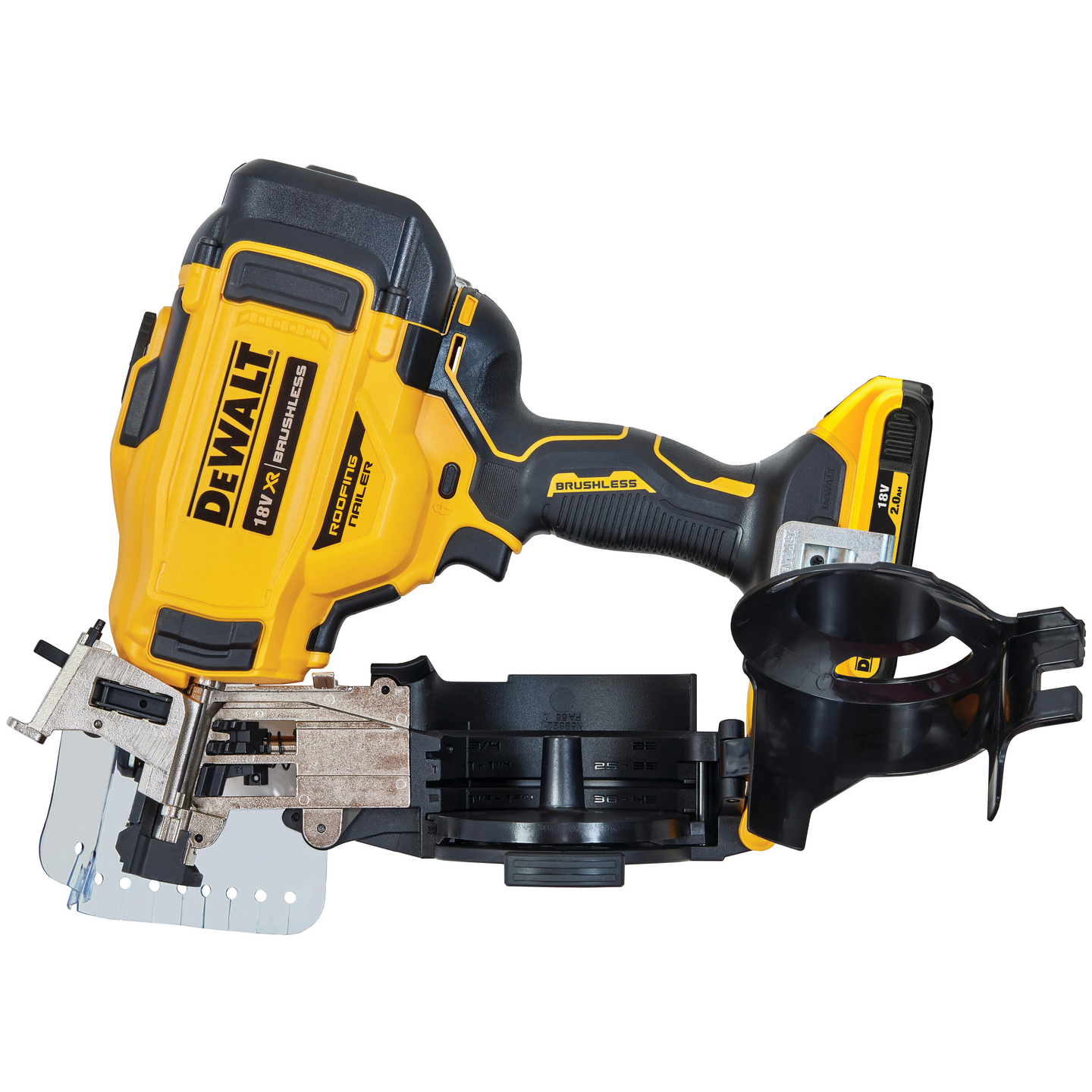 Kattohuopanaulain Dewalt DCN45RND2 18V XR 2x2,0Ah