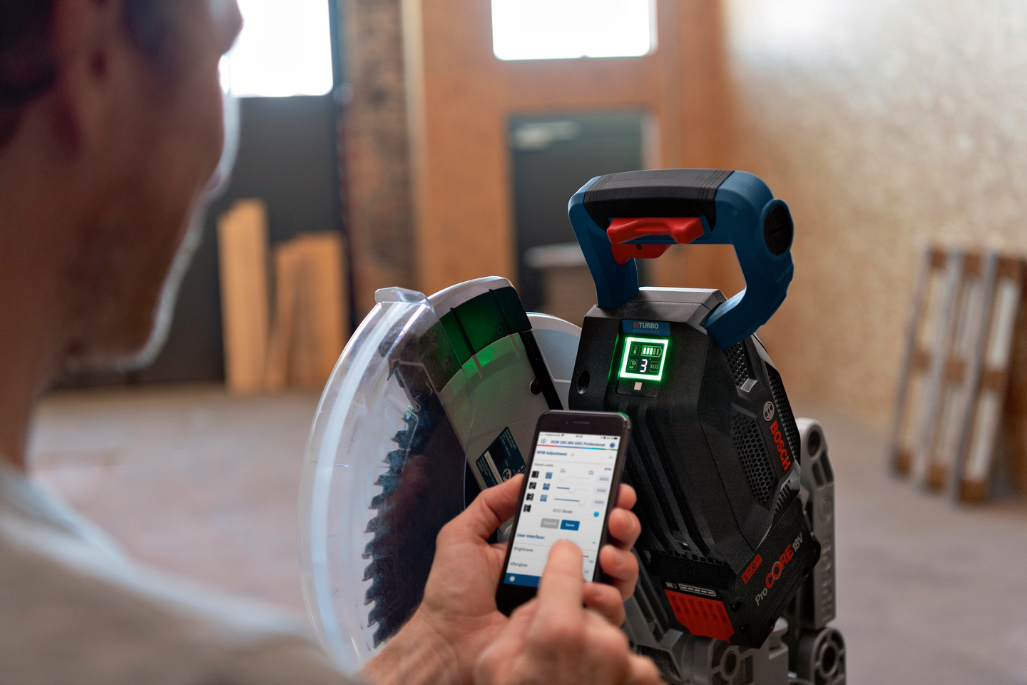 Akkujiirisaha Bosch GCM 18V-305 GDC Solo