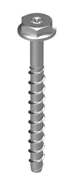 Betoniruuvi Sormat S-CSA HEX 6x70/15/30 SW13 sähkösinkitty 100kpl