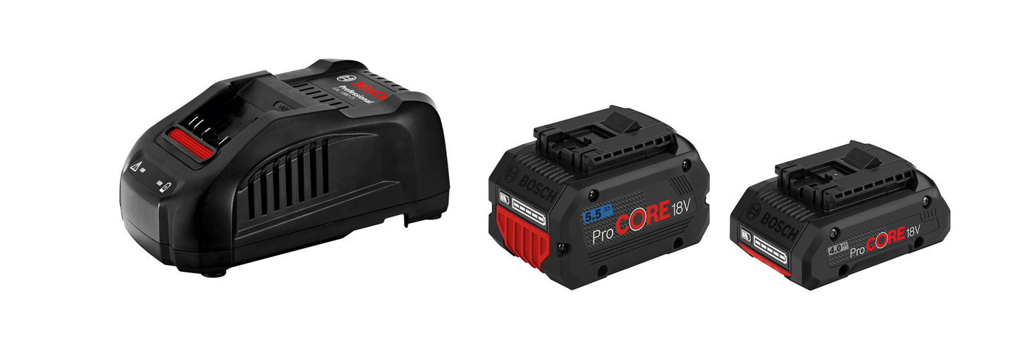 Akkupaketti Bosch 18V ProCore 1x4,0Ah + 1x5,5Ah