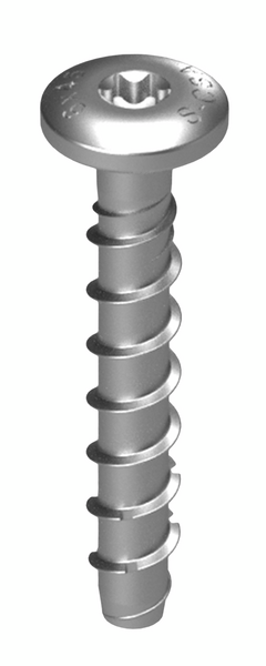 Betoniruuvi Sormat S-CSA P matala kupukanta 6X45/5/10 (L) sähkösinkitty 10kpl