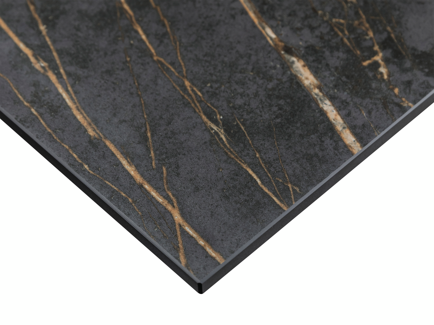 Pöytätaso Svedbergs Laurent 80x45 musta matta marmorikuvio