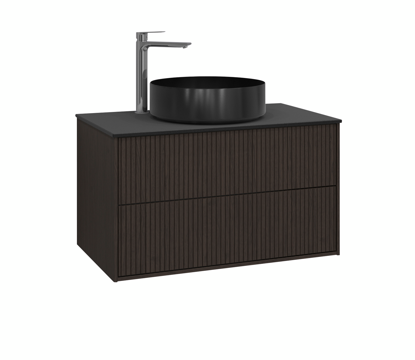 Allaskaappi Svedbergs Epos Rand 80x45 2 ltk tumma saarni 170822