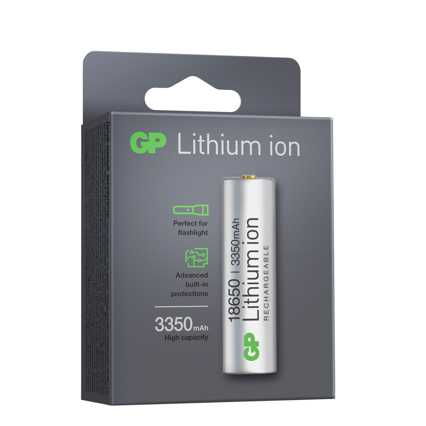 Litiumioniakku GP 18650 3350mAh
