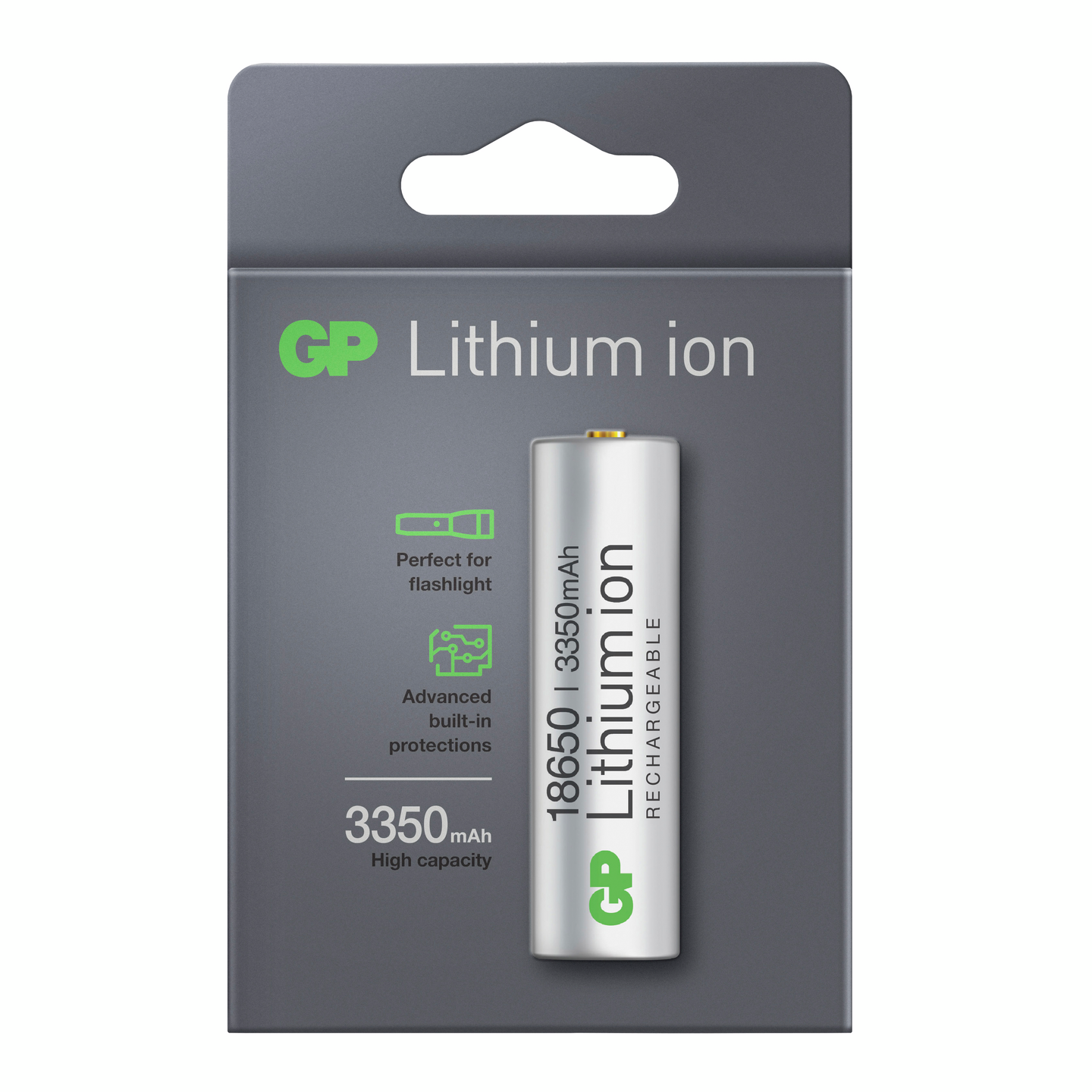 Litiumioniakku GP 18650 3350mAh