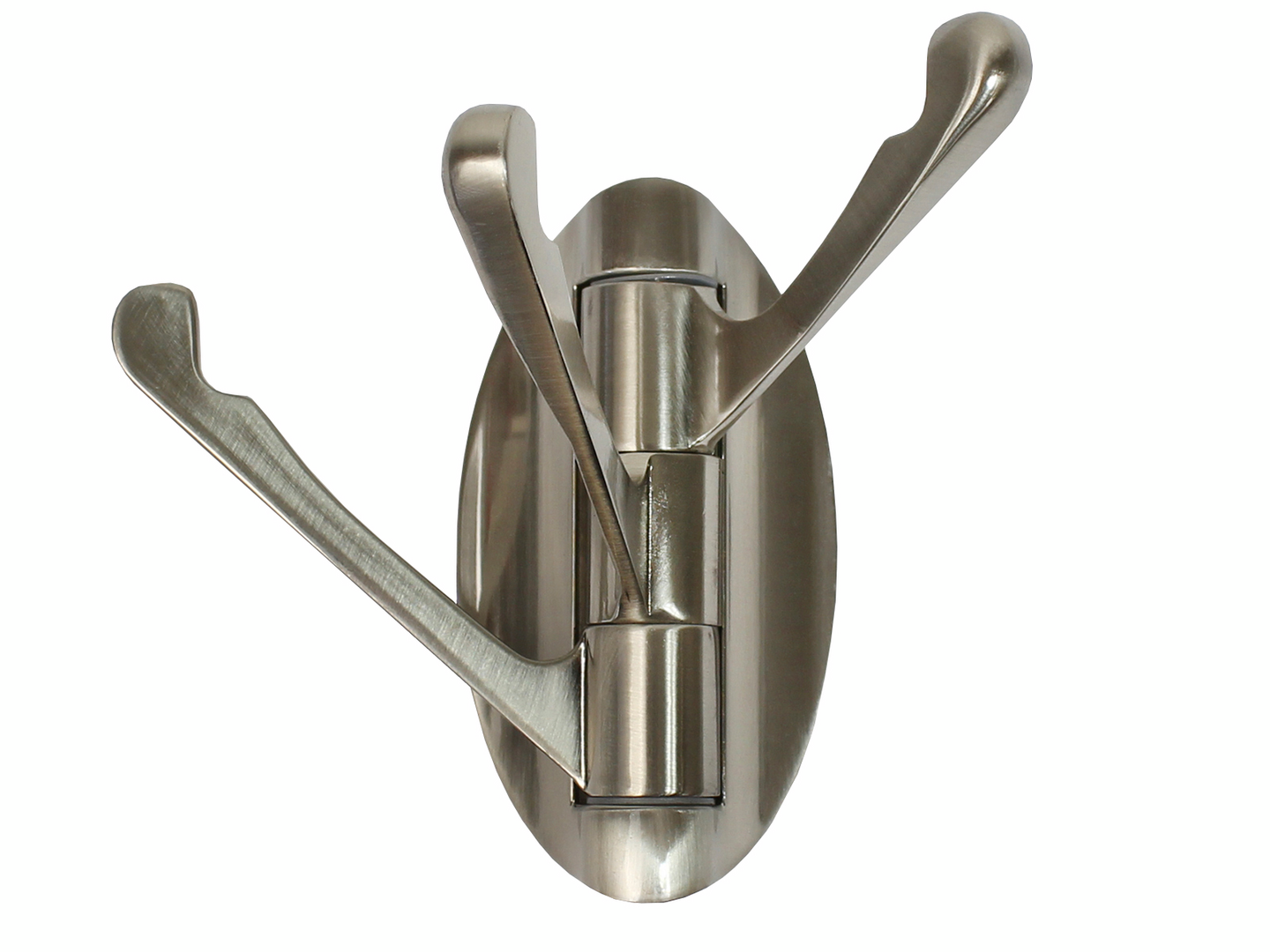 Vaatekoukku Pisla Zn kääntyvä harjattu nikkeli