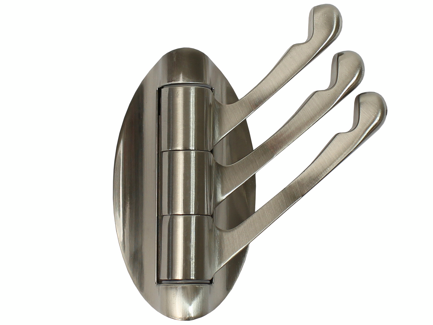 Vaatekoukku Pisla Zn kääntyvä harjattu nikkeli