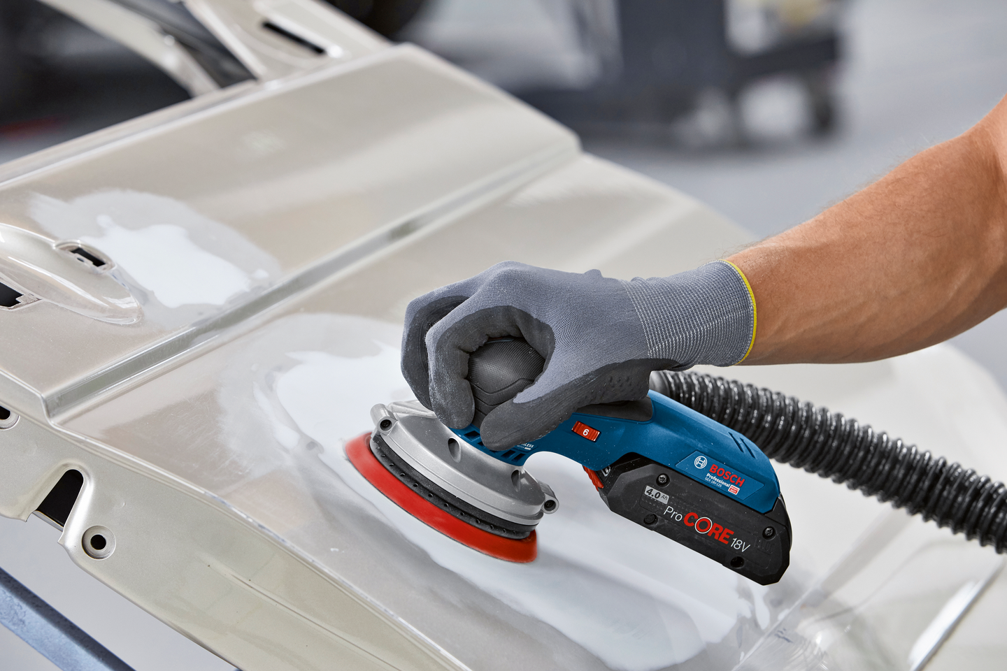 Akkuepäkeskohiomakone Bosch GEX 18V-125 Solo