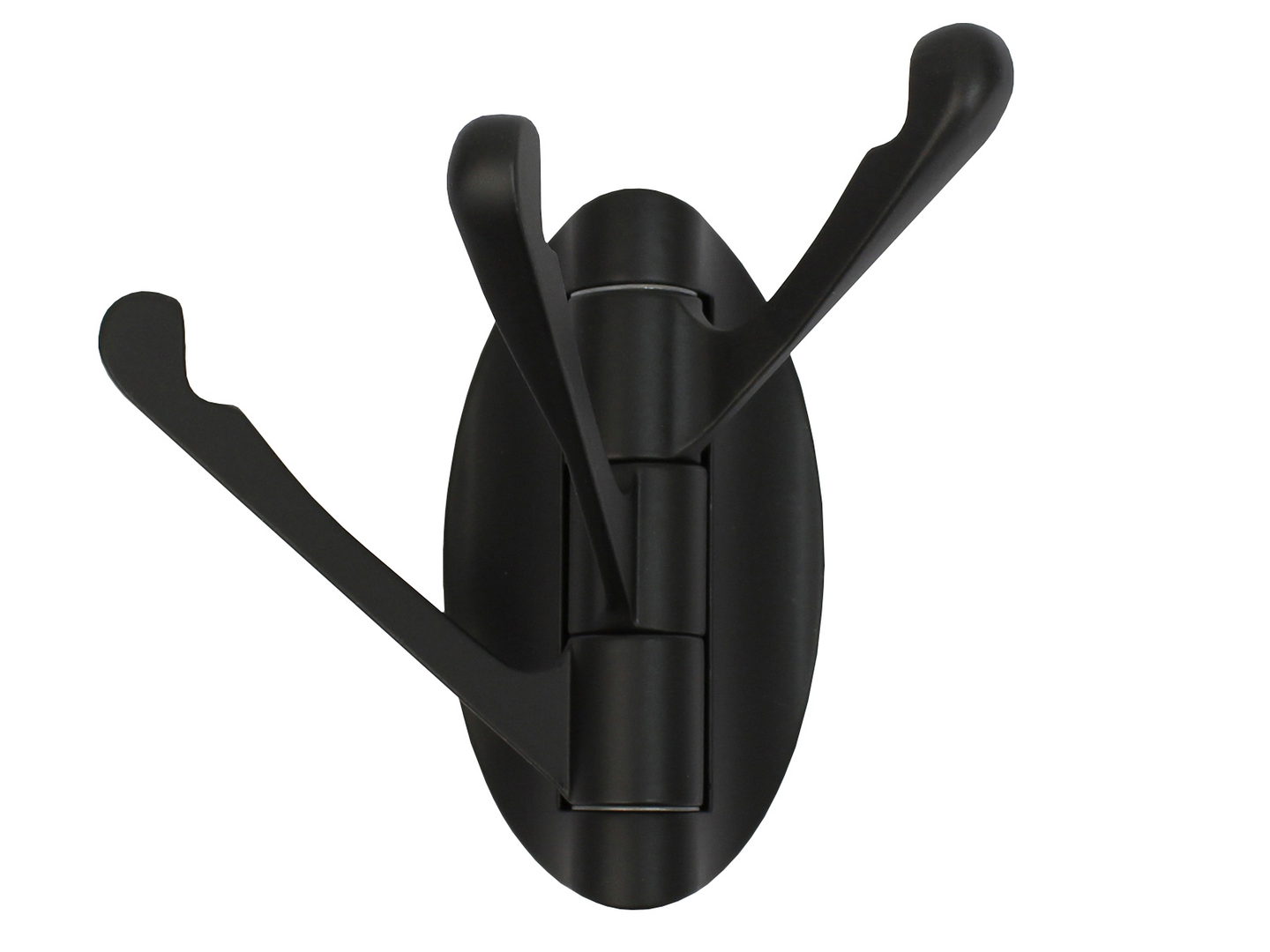 Vaatekoukku Pisla Zn kääntyvä musta