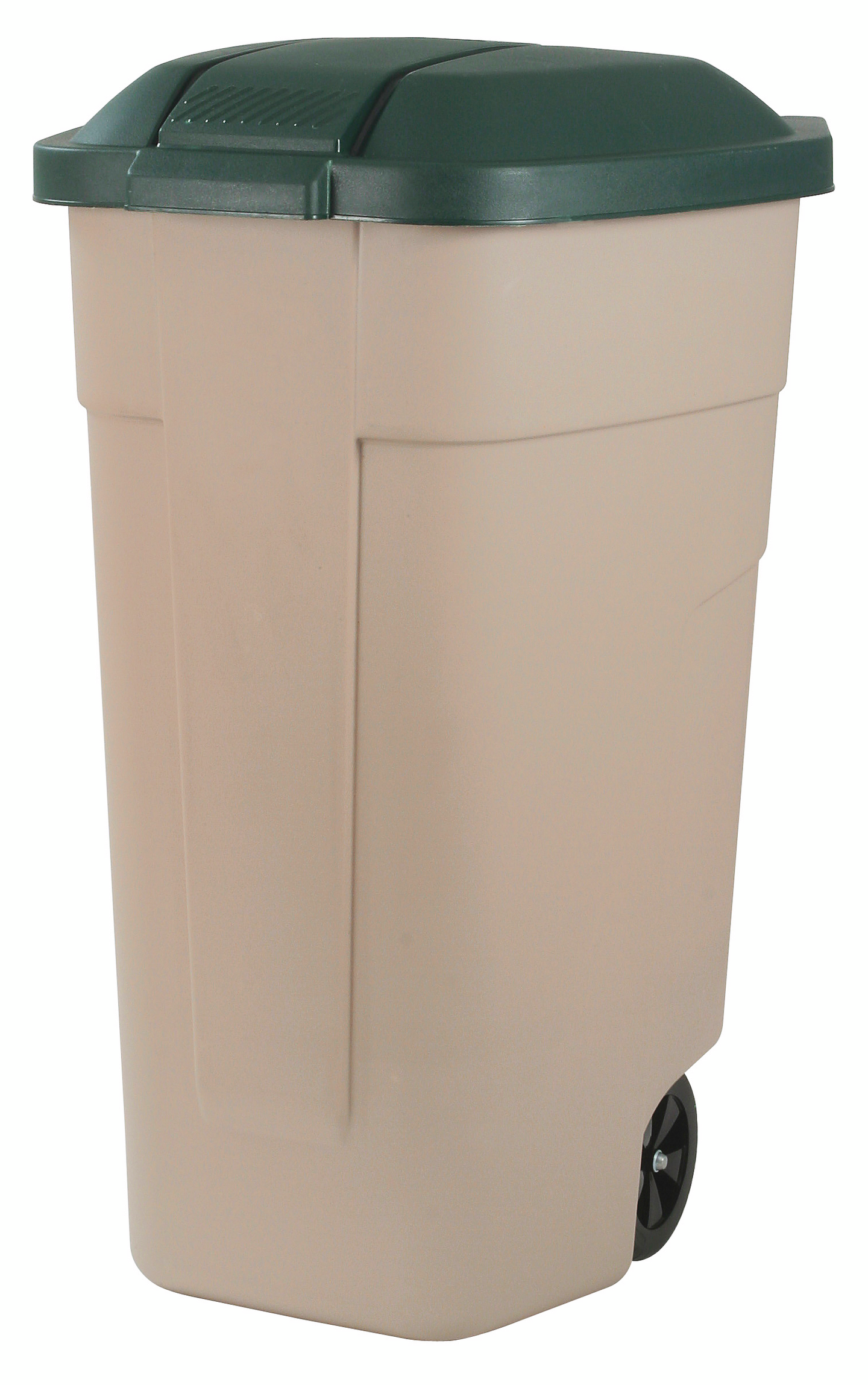 Jäteastia Curver 110l beige/vihreä kannella