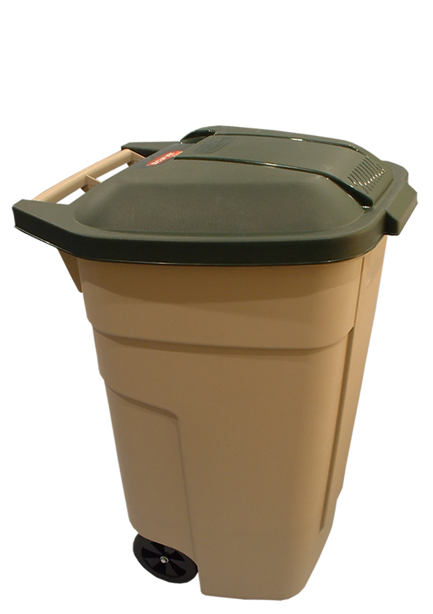 Jäteastia Curver 110l beige/vihreä kannella