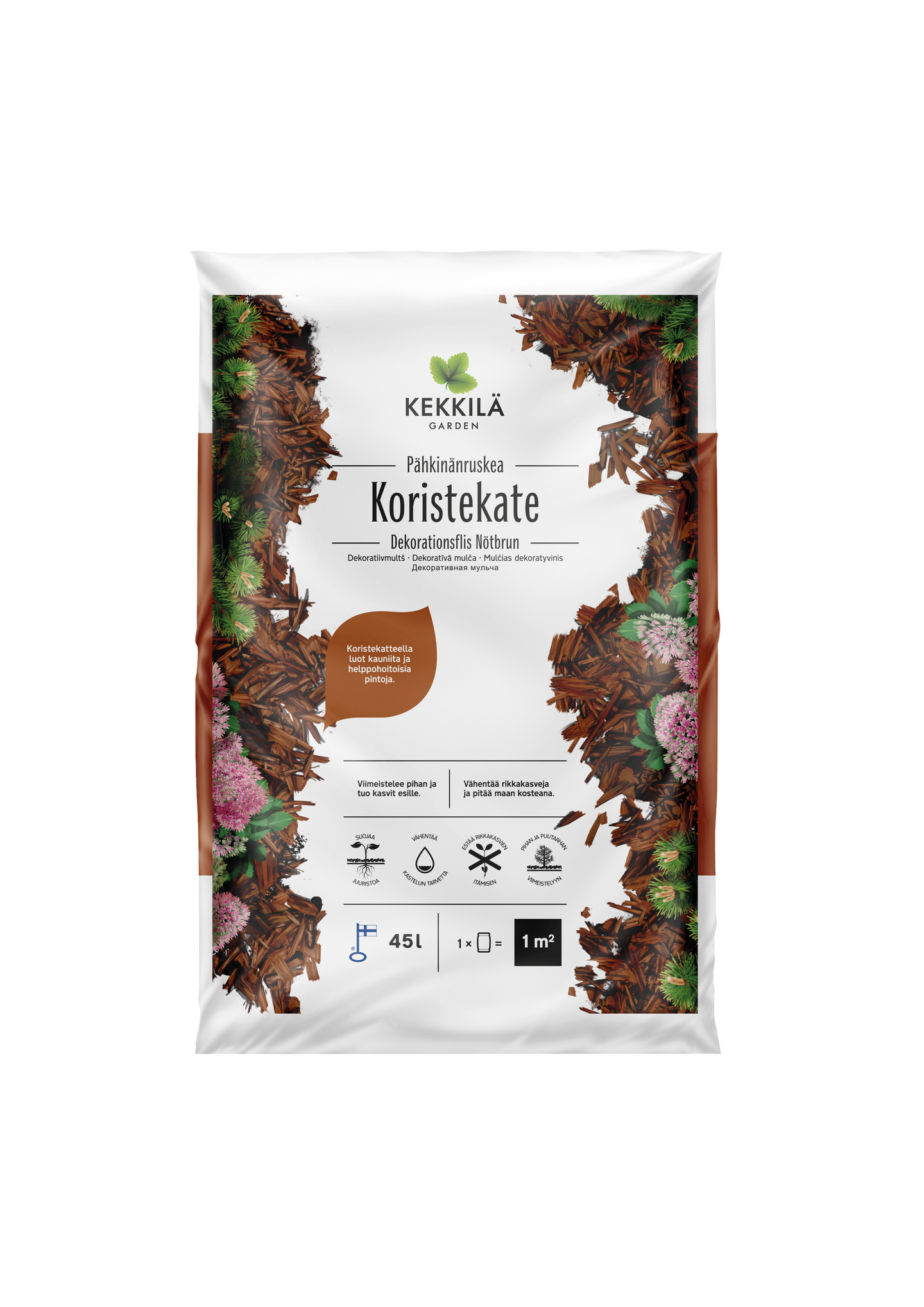 Koristekate Kekkilä pähkinänruskea 45l
