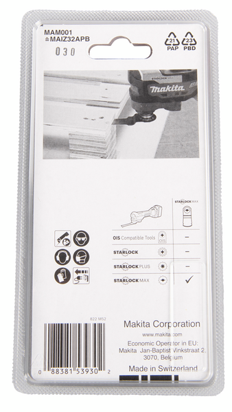 Sahanterä upotukseen Makita 32mm BIM Starlock Max