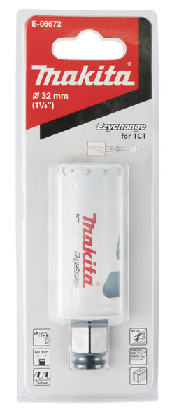 Reikäsahanterä Makita Ezychange 32mm TCT Multipurpose