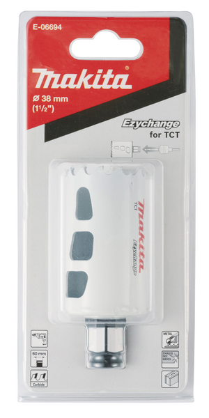 Reikäsahanterä Makita Ezychange 38mm TCT Multipurpose