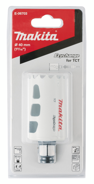 Reikäsahanterä Makita Ezychange 40mm TCT Multipurpose